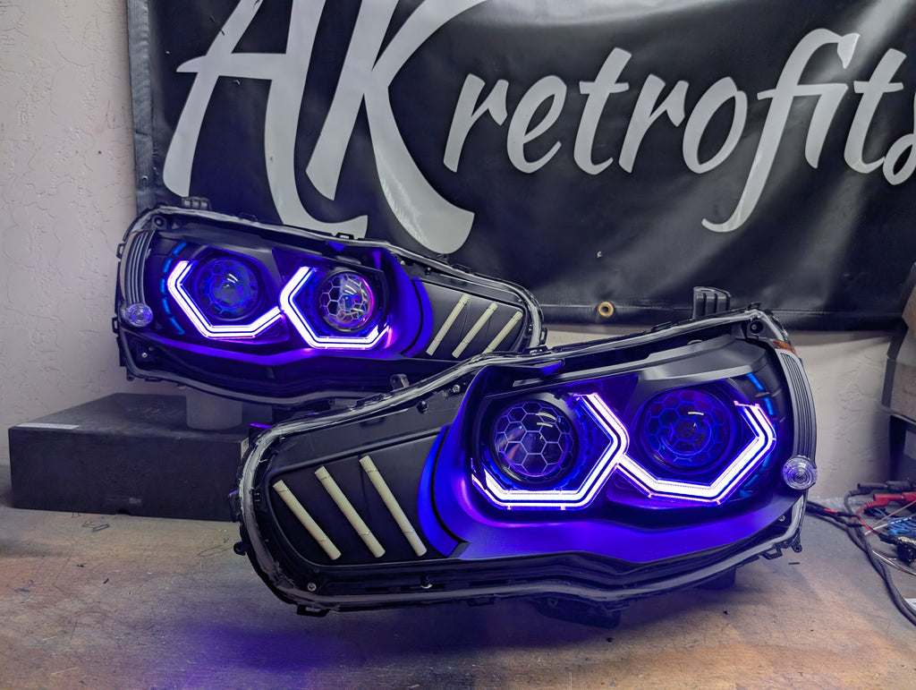 EVO ライト Mitsubishi Lancer/ Evo X Quad projectors (SSS Headlights